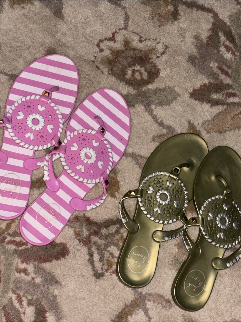Jack rogers.  Jellies 9 + 10